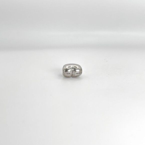 Pandora Silver Puffed Smooth Heart Authentic RETIRED Charm #2 - Picture 3 of 4